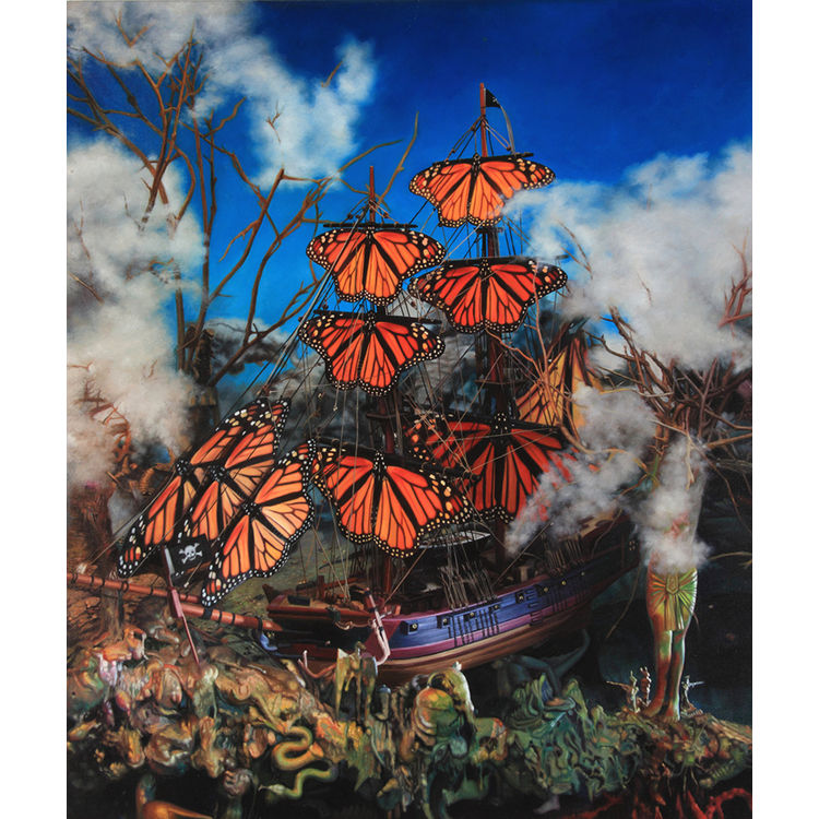 MONARCH SHIP by Ron English