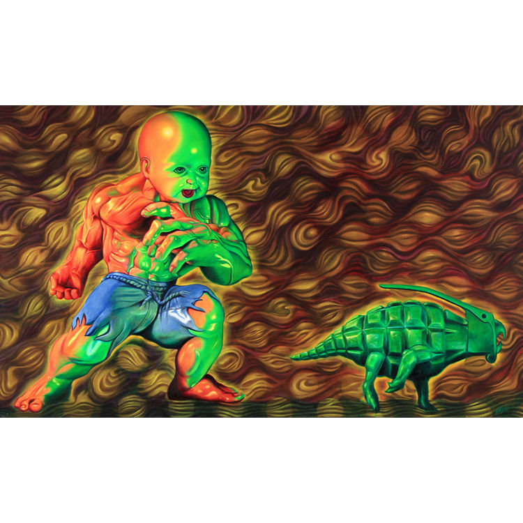THE CHASE: TEMPER TOT DINOGRENADE (LIMITED EDITION OF 30) by Ron English