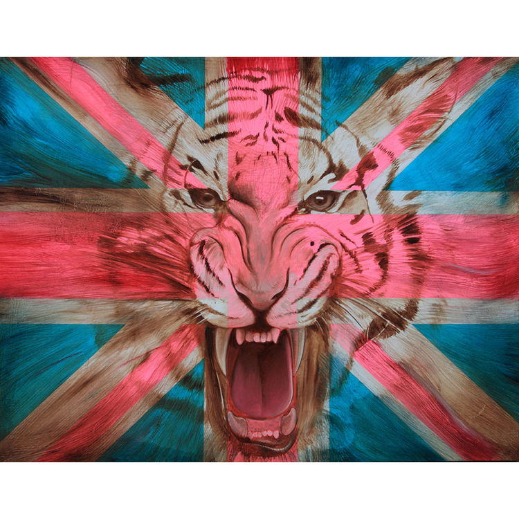 UNION JACK TIGER by Ron English