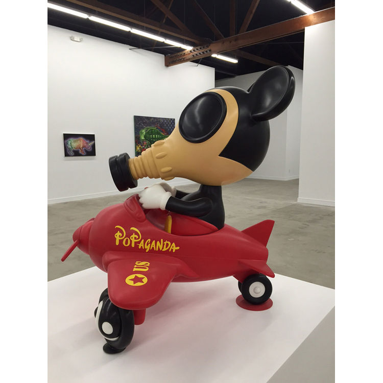 MOUSEMASK MURPHY IN AIRPLANE (LIMITED EDITION OF 30) by Ron English