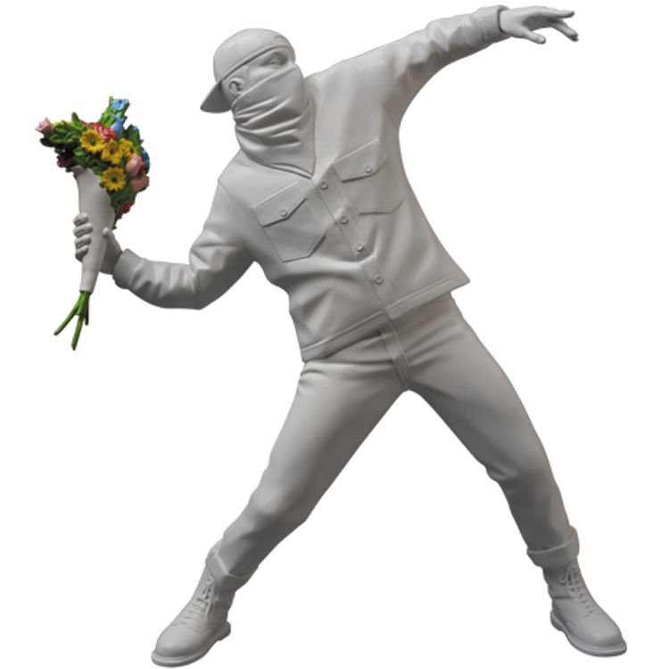 White Flower Bomber by Banksy (Brandalised)
