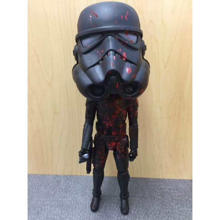 Blacked Out Storm Trooper Bobble Head by Dad's Cartoons