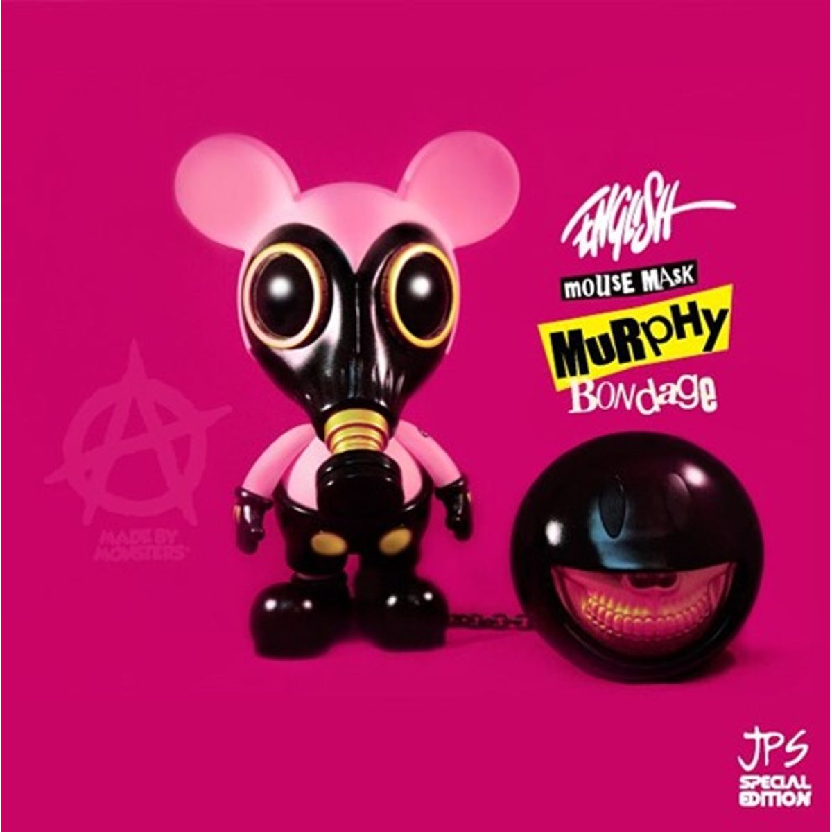 Mousemask Murphy - Bondage ( gold accents with black tattoo )