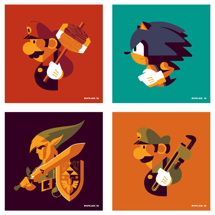 Coaster Set by Tom Whalen