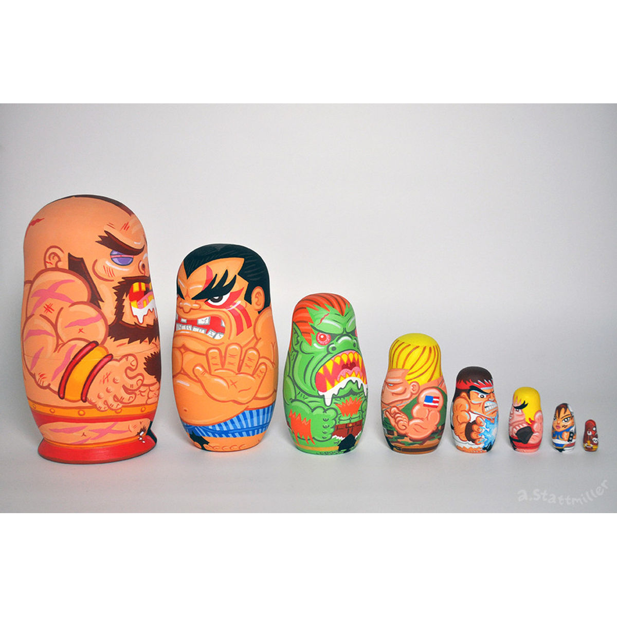 Street Fighter Nesting Dolls