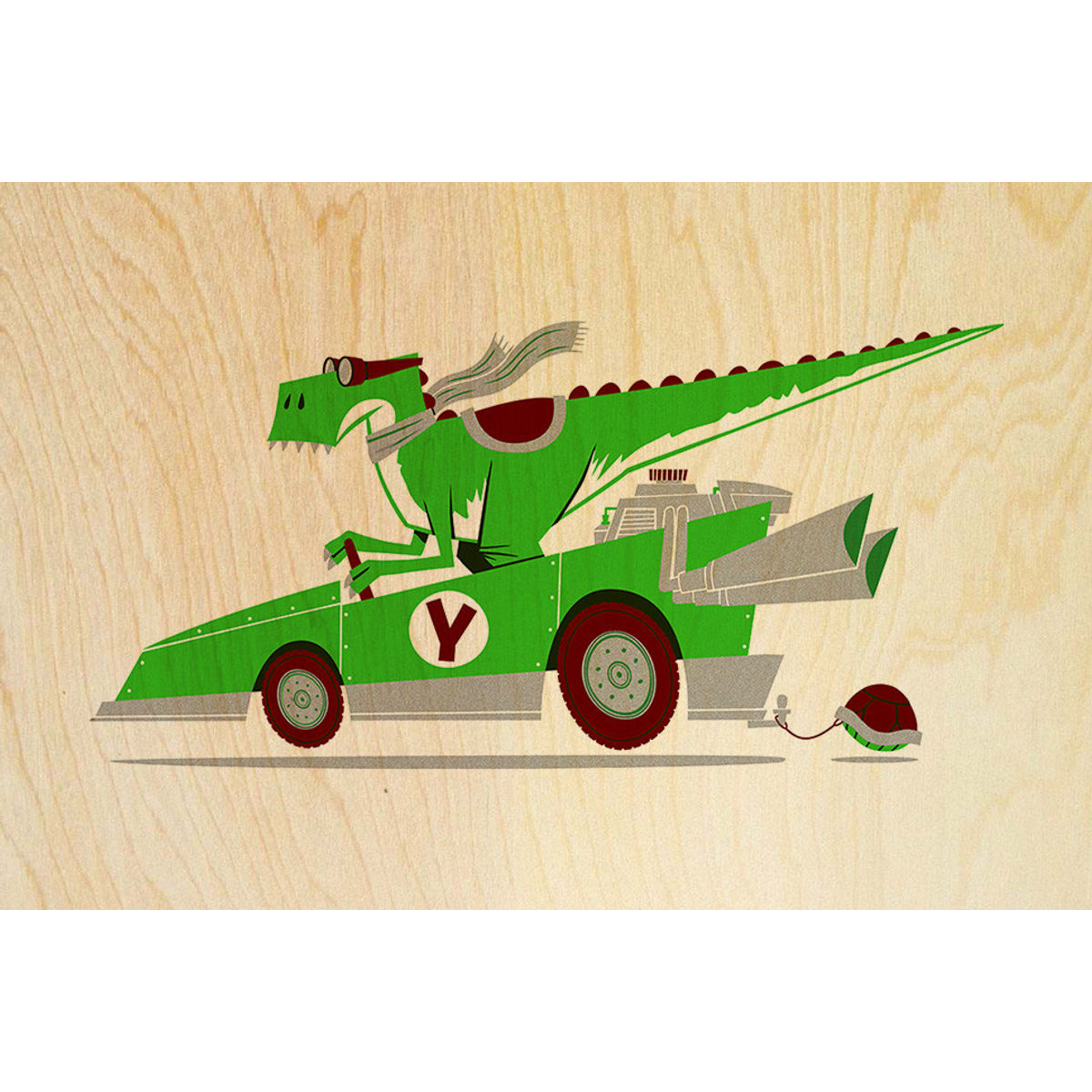 "Sunday Driver" Wood Print