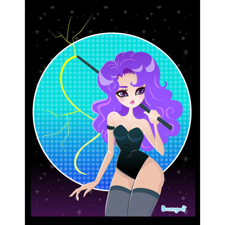 "Whip It" Print by Kat Brunnegraff