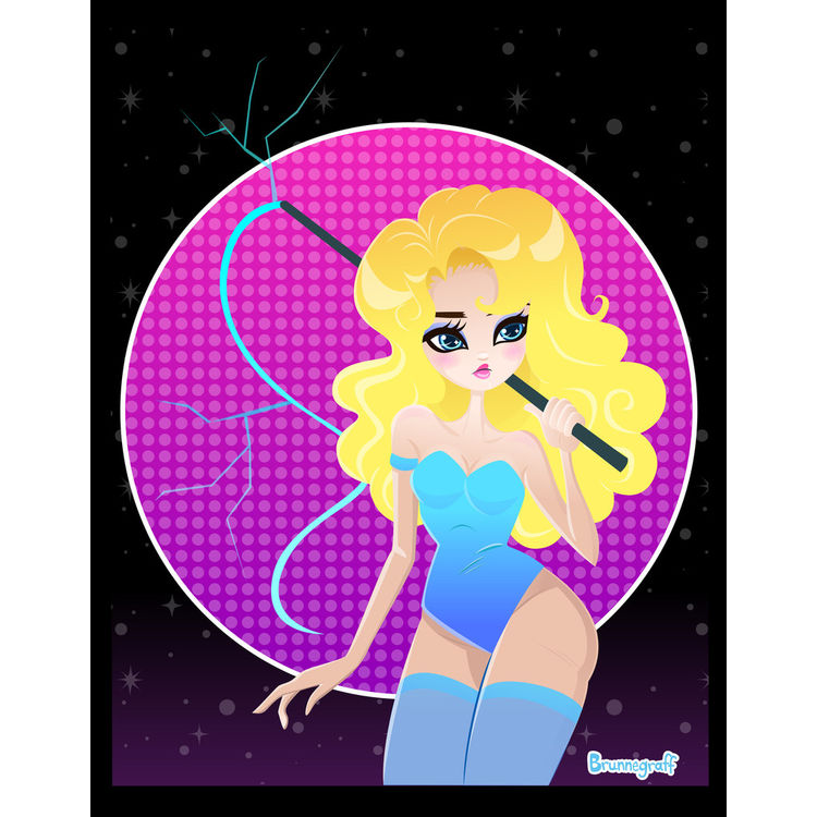 "White Lightning" Print by Kat Brunnegraff