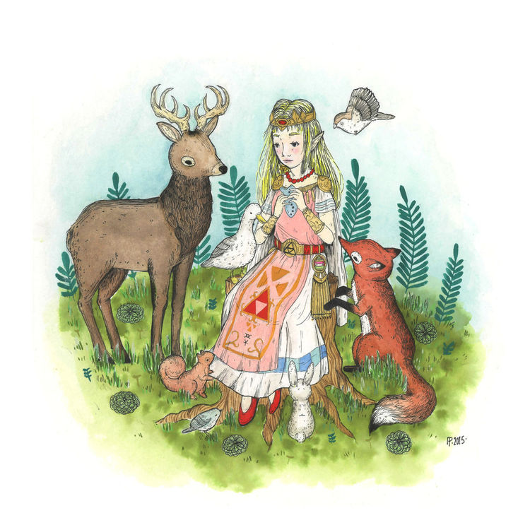 Zelda and the Flute by Marika Paz