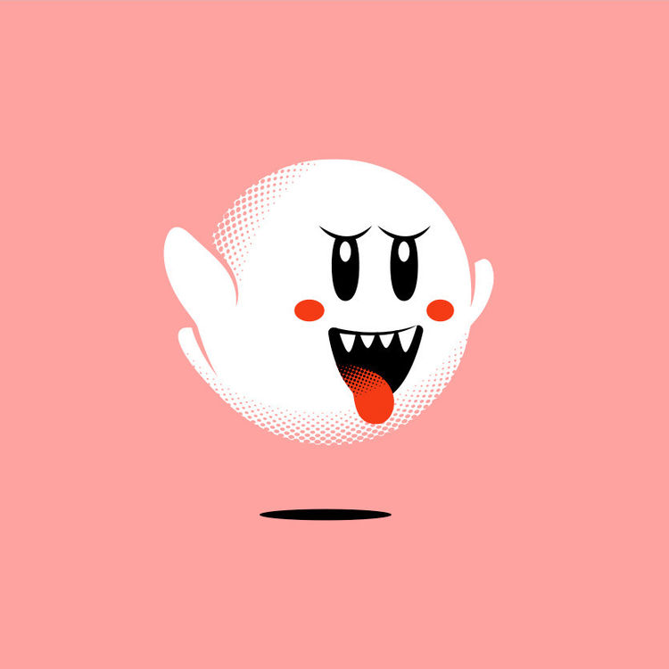 "Kirby, or Boo?" Print by Matt Chase
