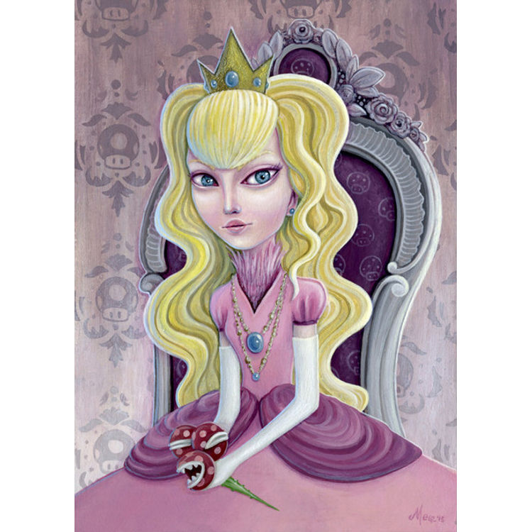 Princess Peach, ruler of the Mushroom Kindgom by Megan Majewski