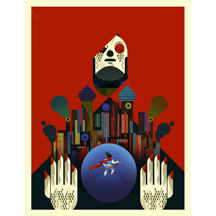 "Strider Hiryu, you will never leave Eurasia alive" Print by Scott Balmer