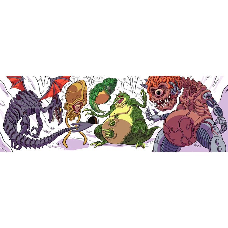"Super Metroid Rogues Gallery" Print by Tom Grillo