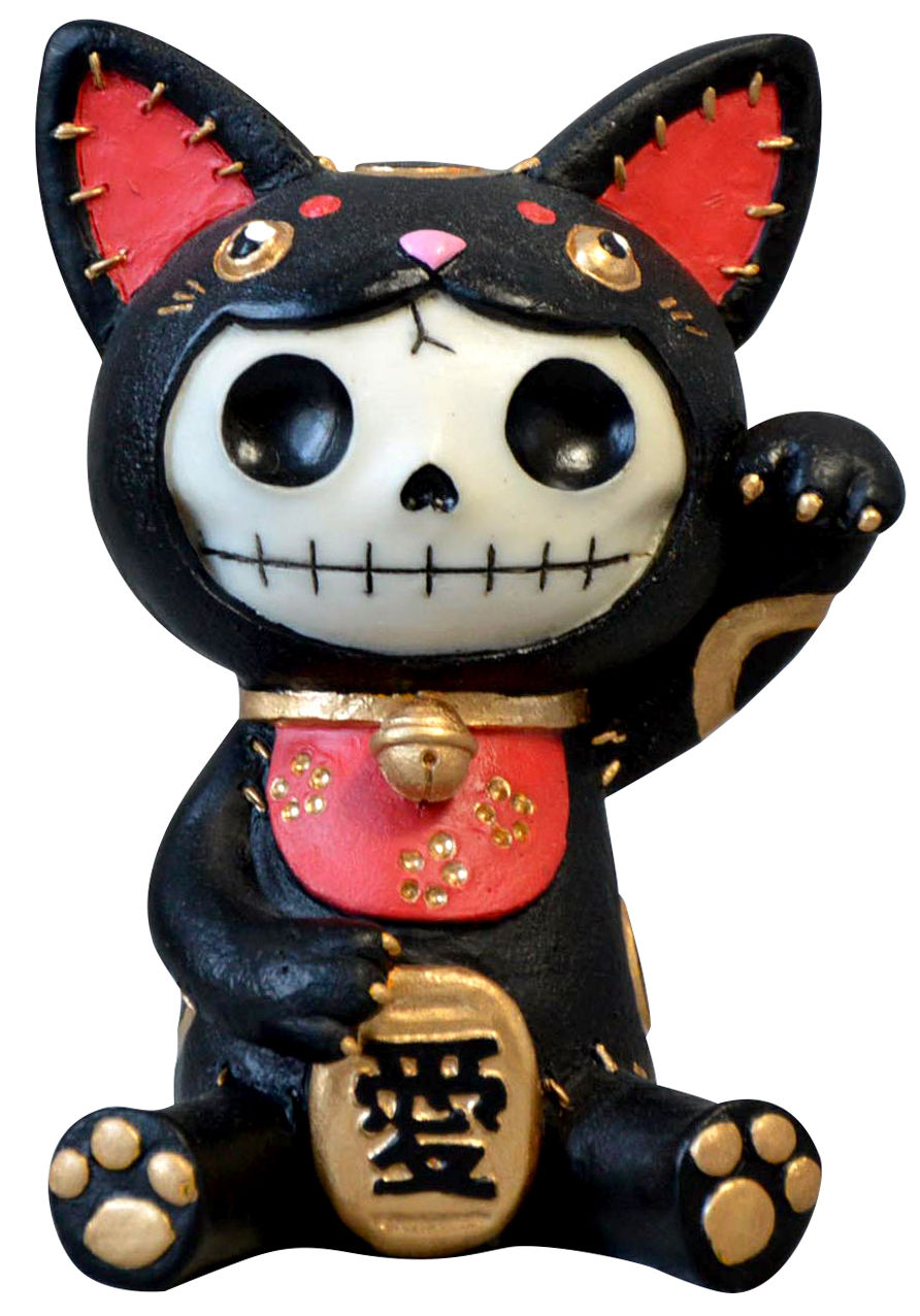 Manekineko Black Kuro (Lucky Cat) created by Misaki