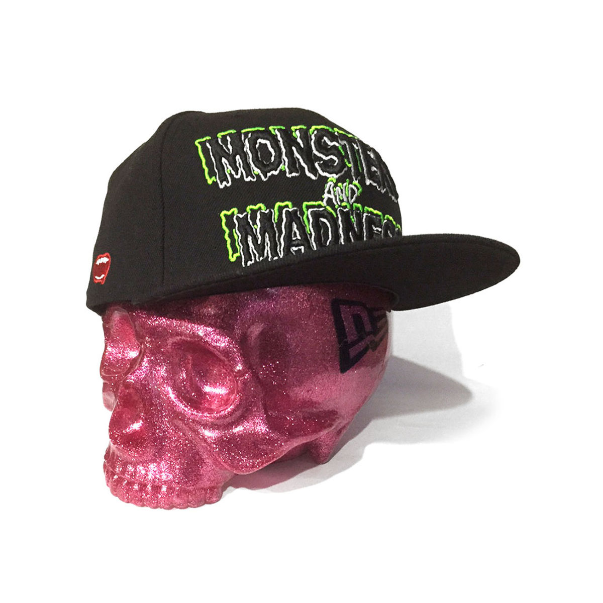MONSTERS AND MADNESS New Era 9FIFTY × SECRETBASE 1/1 SKULL HEAD Pink RAME SET