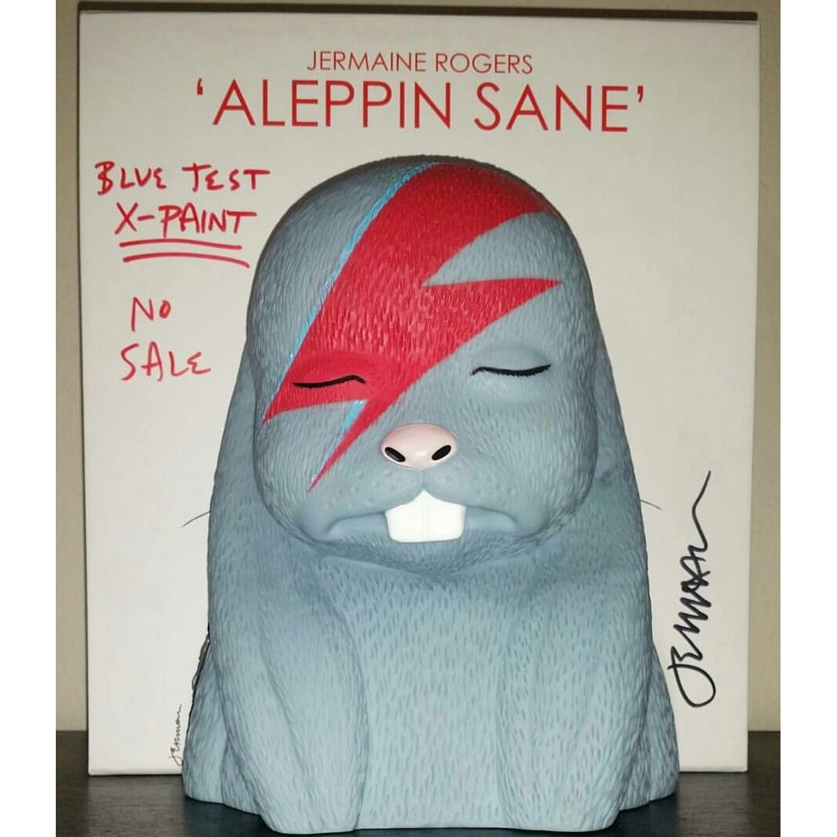 Blue Test Print Aleppin Sane