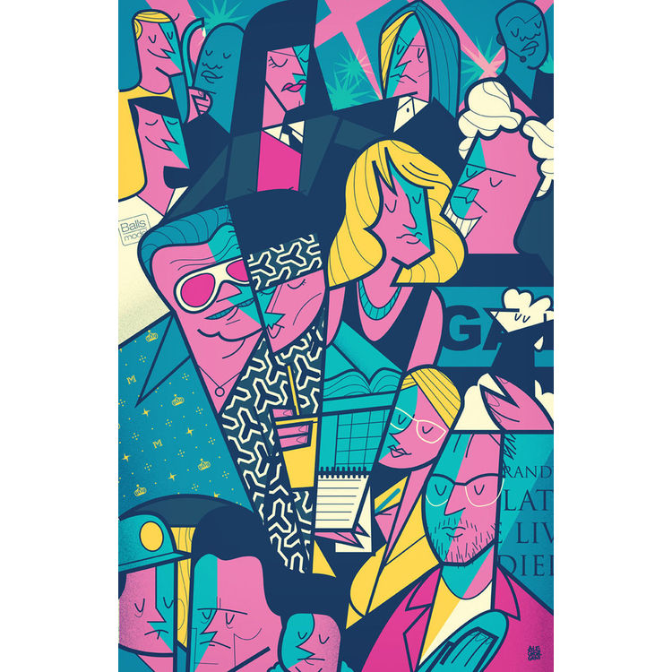 "Zoolander" Wood Print by Ale Giorgini
