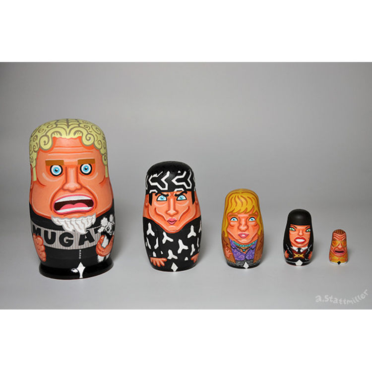 Zoolander Nesting Dolls by Andy Stattmiller