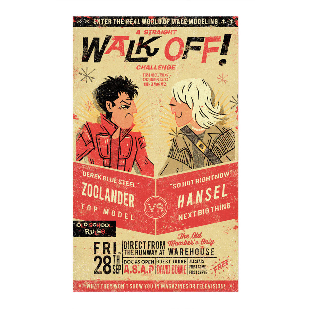"Old School Rules Walk Off!" Print