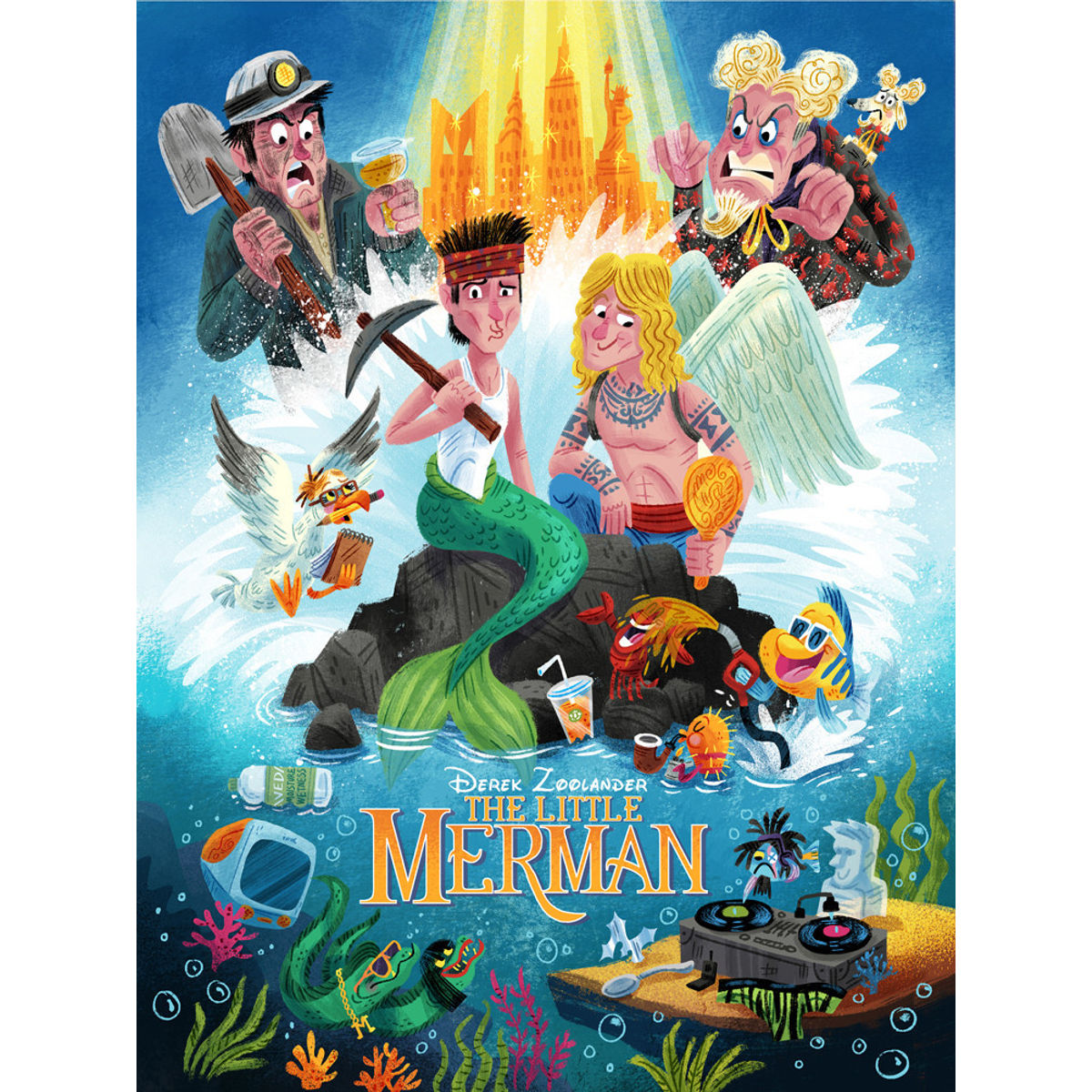 "The Little Merman" Print