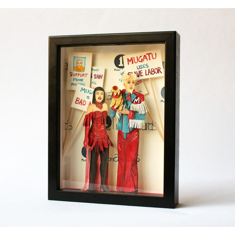 Ugly protesters bothering beautiful people by Mar Cerda