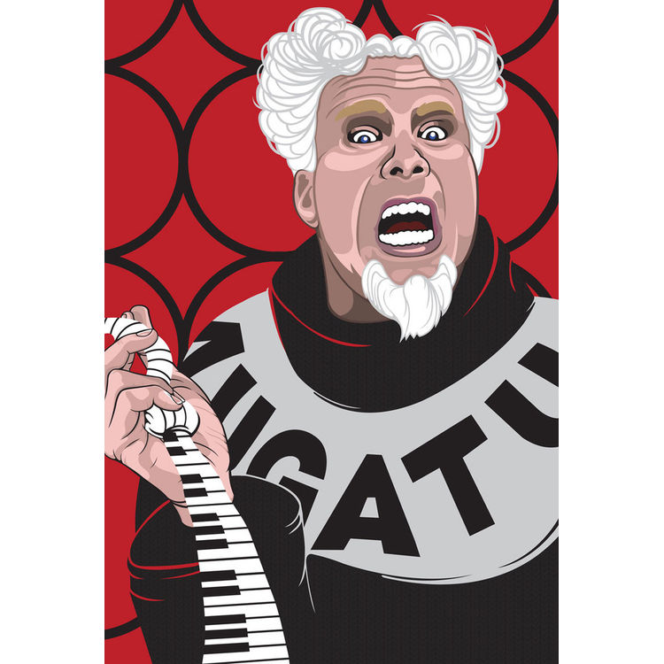 "I Invented the Piano Key Neck Tie" Print by Samuel 'Sho' Ho