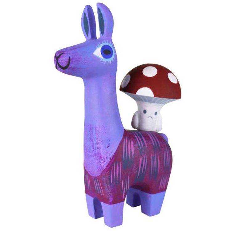 Llama and Toadstool by Michelle Valigura