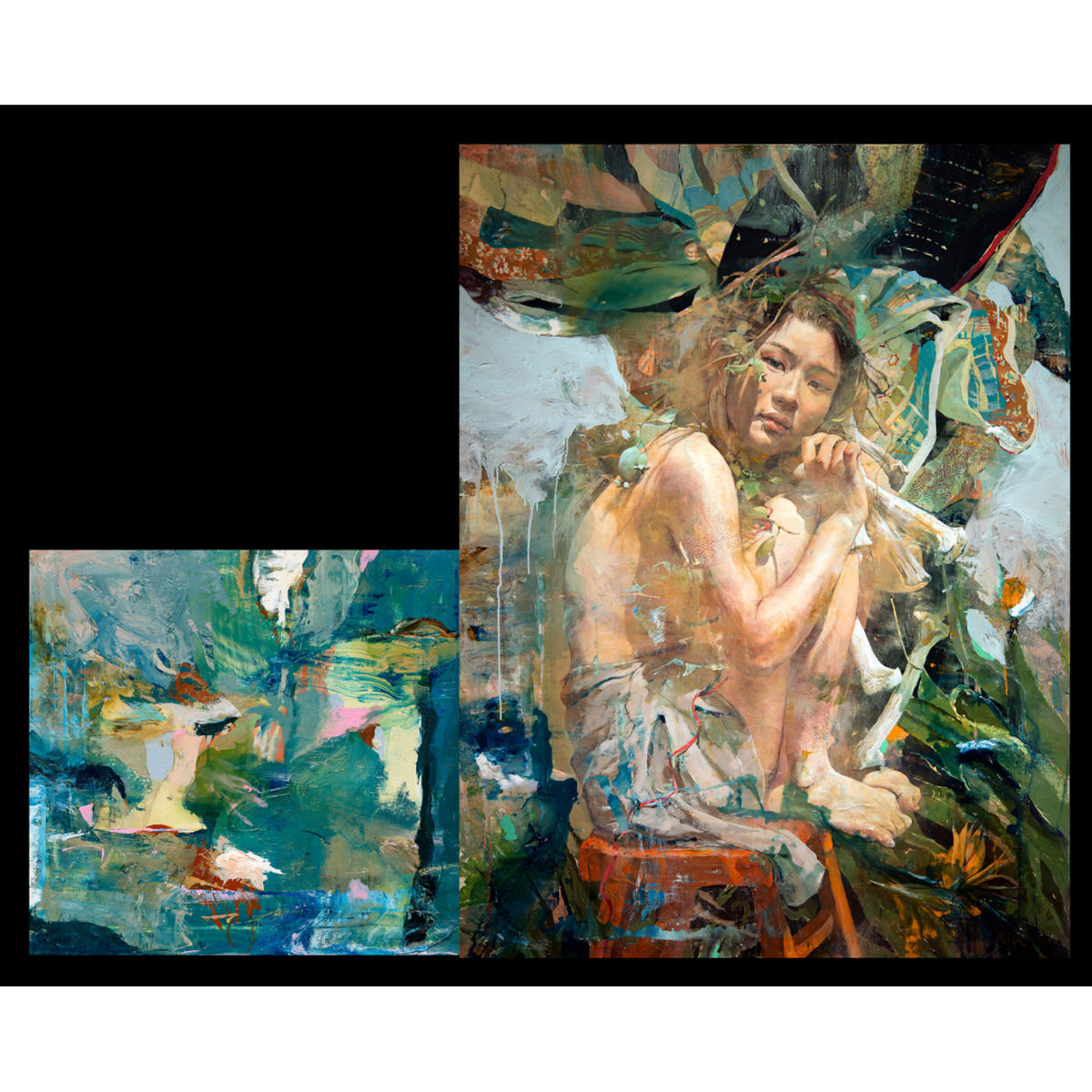 OSSEOUS MATTER: PERCHED (WITH ATTACHED ABSTRACT BUILD: HOLD STILL)