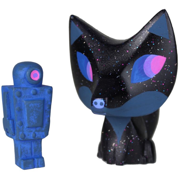 Fox and Robot - Cosmos by Michelle Valigura