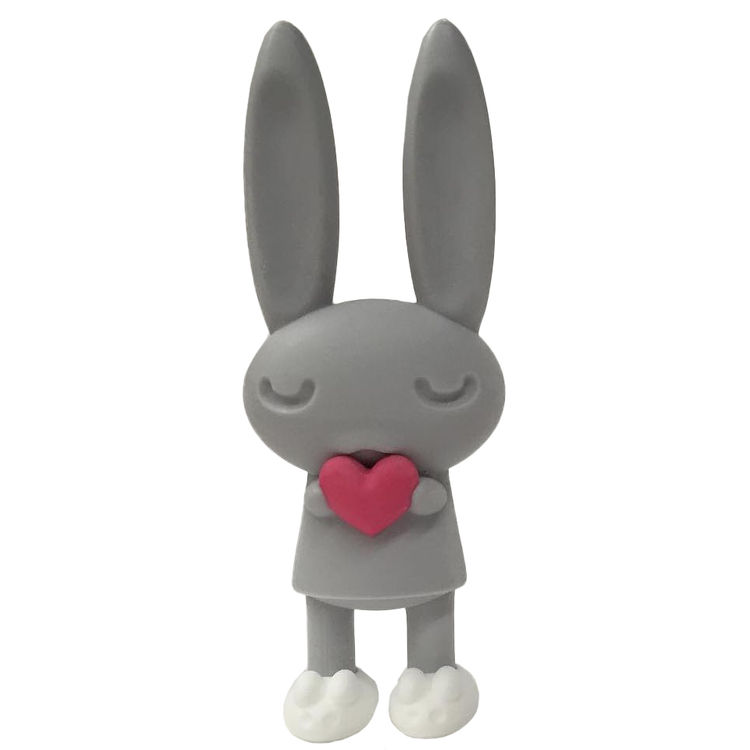Valentine Bunnies - Grey by Peter Kato