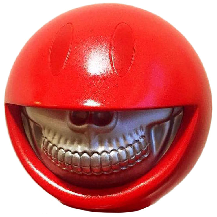 Chinese New Year Smiley Grin (Silver Smile) by Ron English
