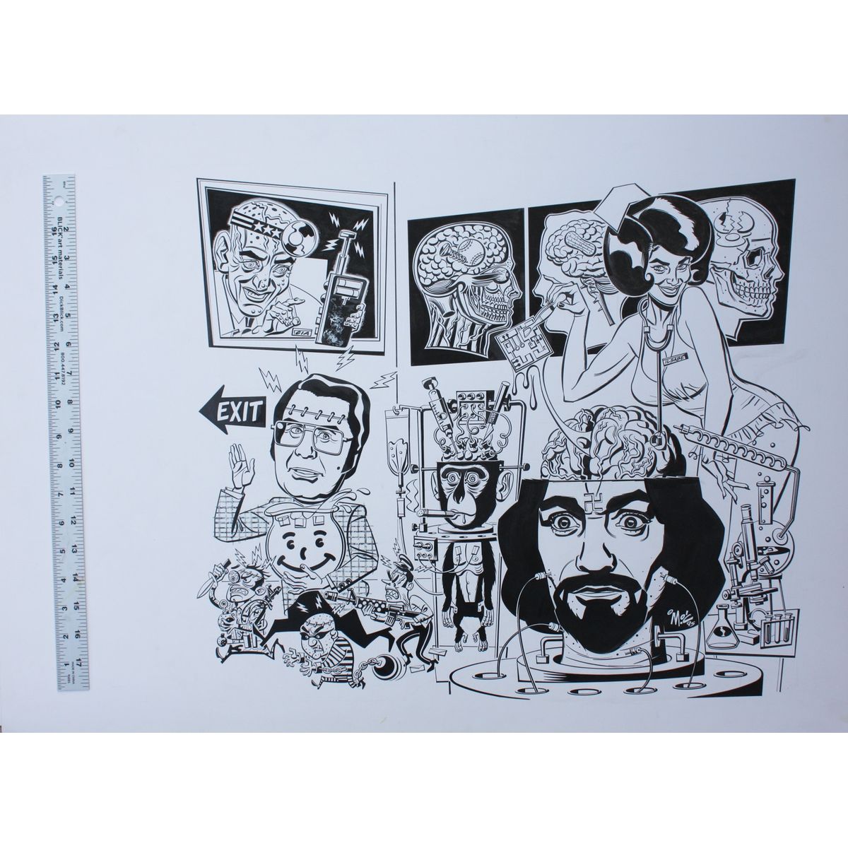 Hustler Double Page Spread