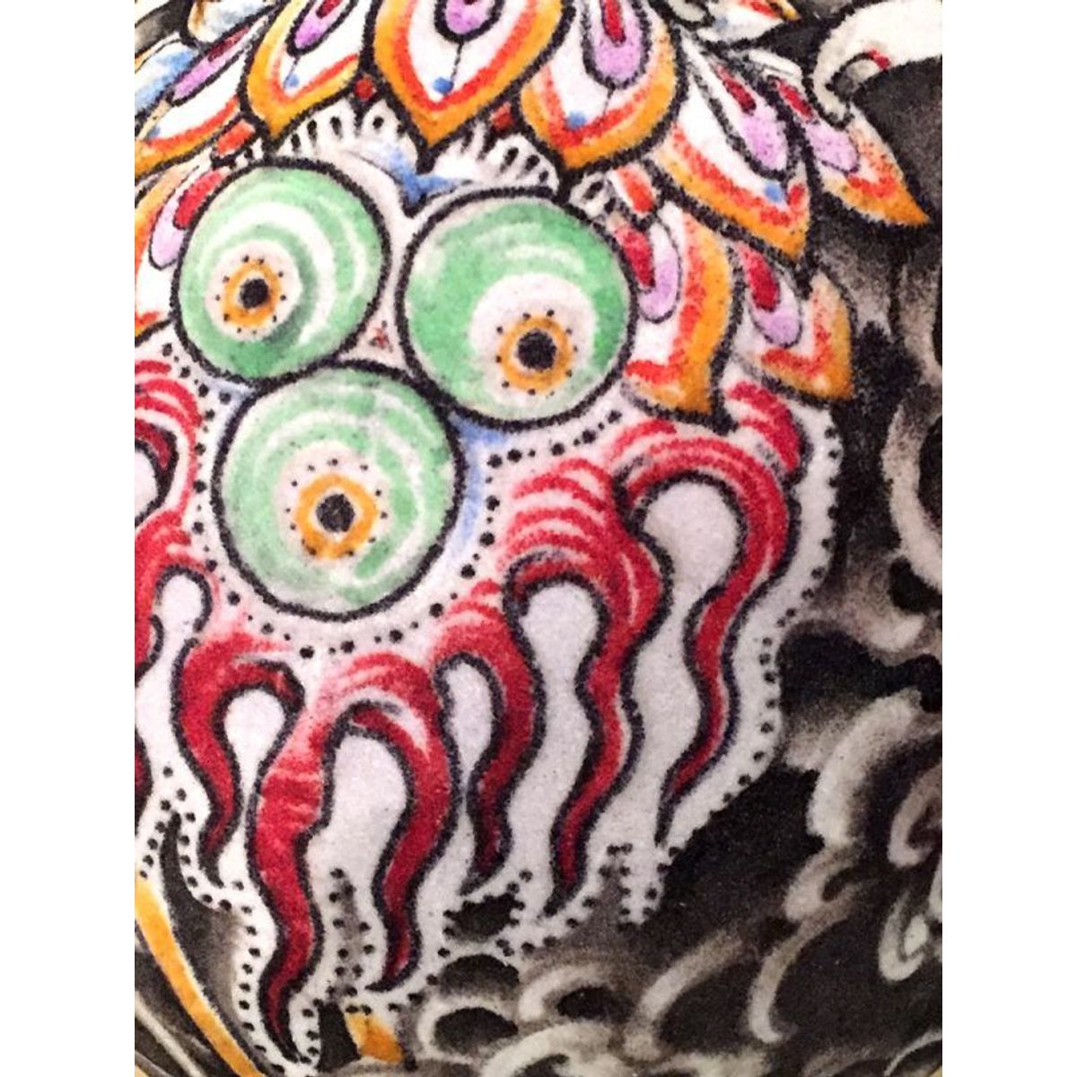 1/1 SKULL HEAD MY art direction by GANJI (Three Tides tattoo)