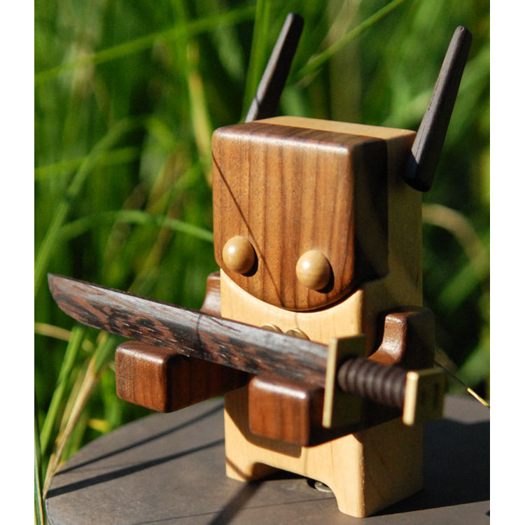 RAKU - 5" Wood Toy by Pepe Hiller