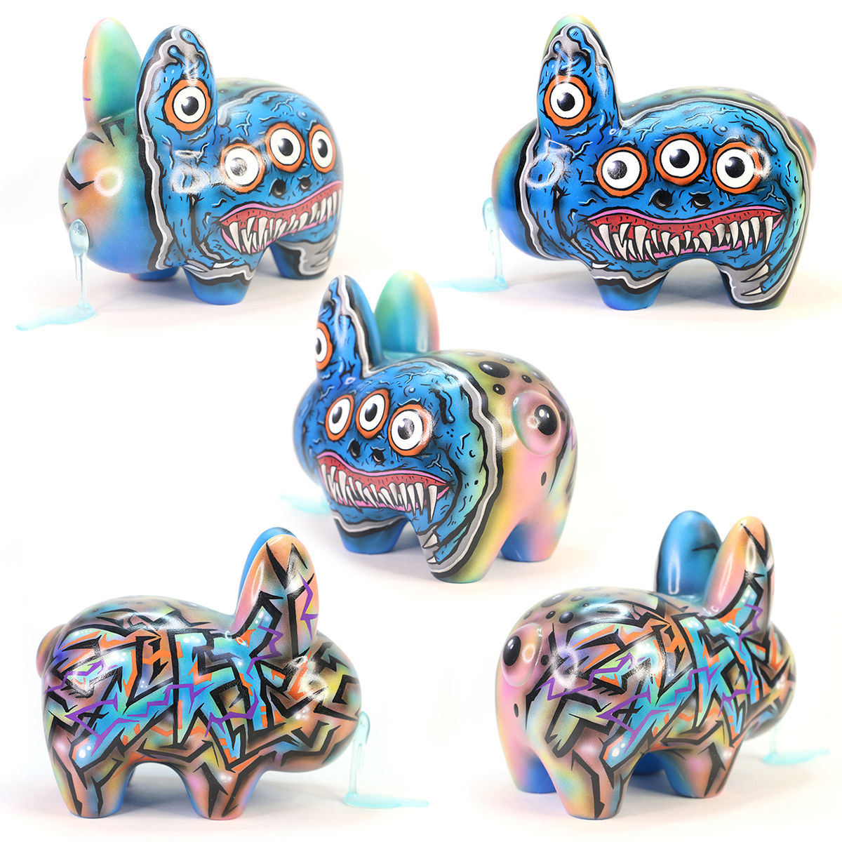 ZKT/Manyeye Monster Graff Custom 5" Kidrobot Labbit