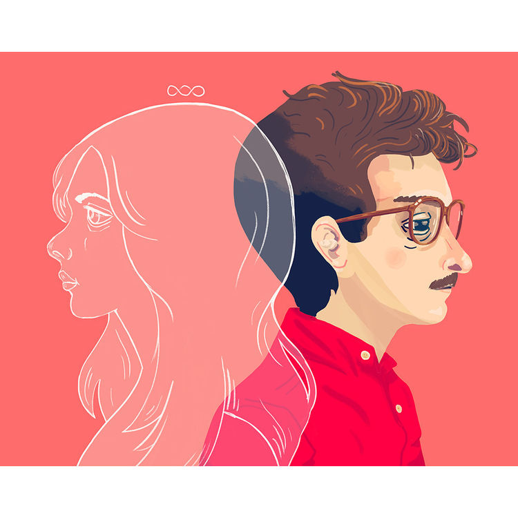 "Can You Feel Me With You Right Now" Print by Nan Lawson