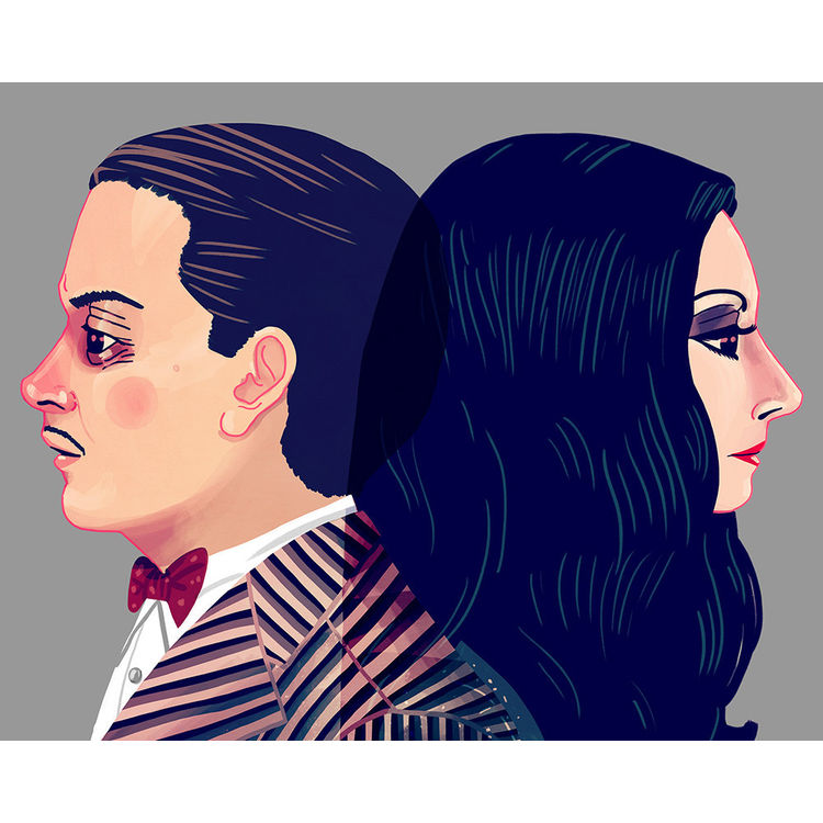 "I Would Die For Her. I Would Kill For Her. Either Way, What Bliss." Print by Nan Lawson