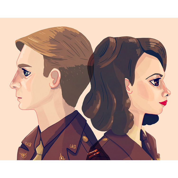 "Waiting For The Right Partner" Print by Nan Lawson