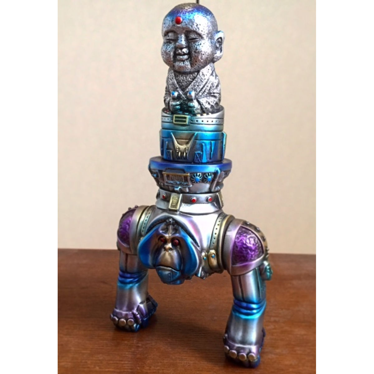 Jizo lotus position monkey Neomiroku alloy color