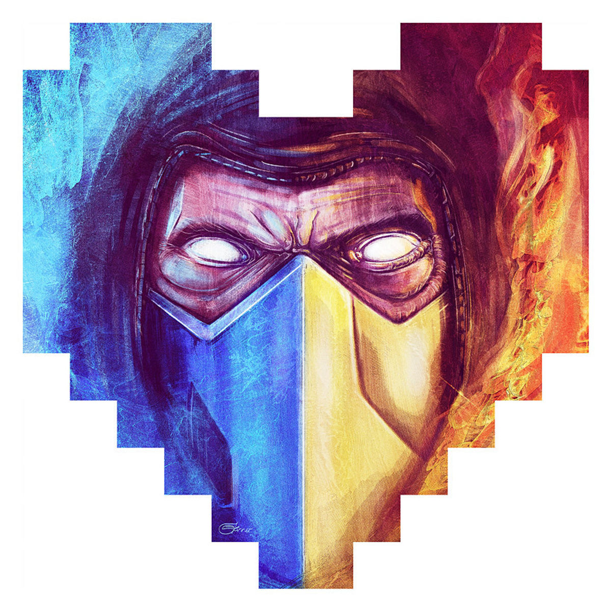 "Finish Him!" Wood Print