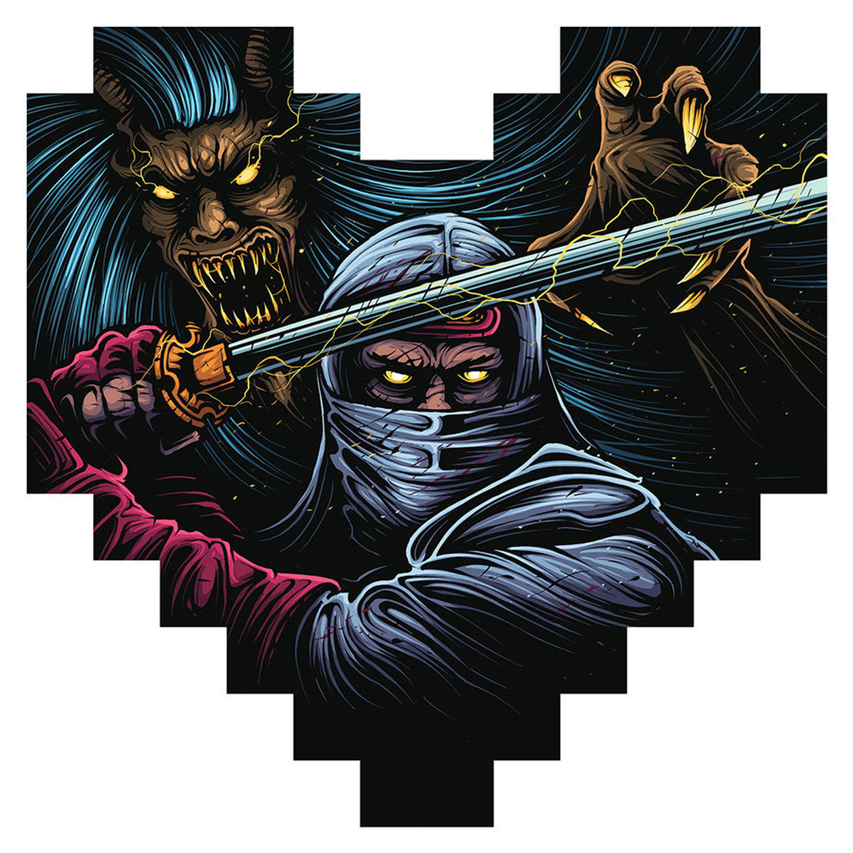 "Joe Musashi" Wood Print