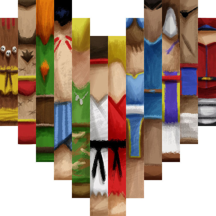 "The World Warriors" Wood Print by Eric Gonzalez