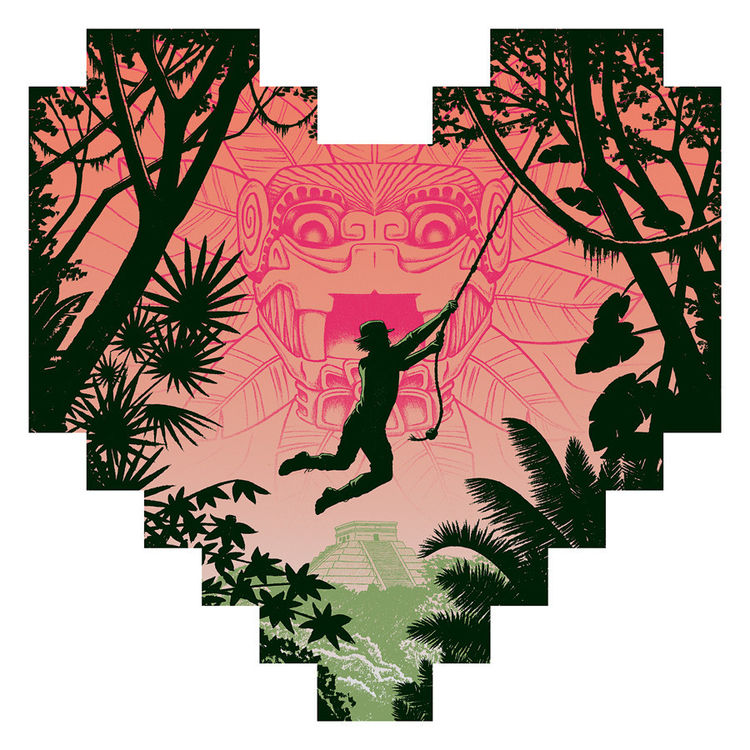 "Curse of the Quetzal Serpent" Wood Print by Erin Gallagher