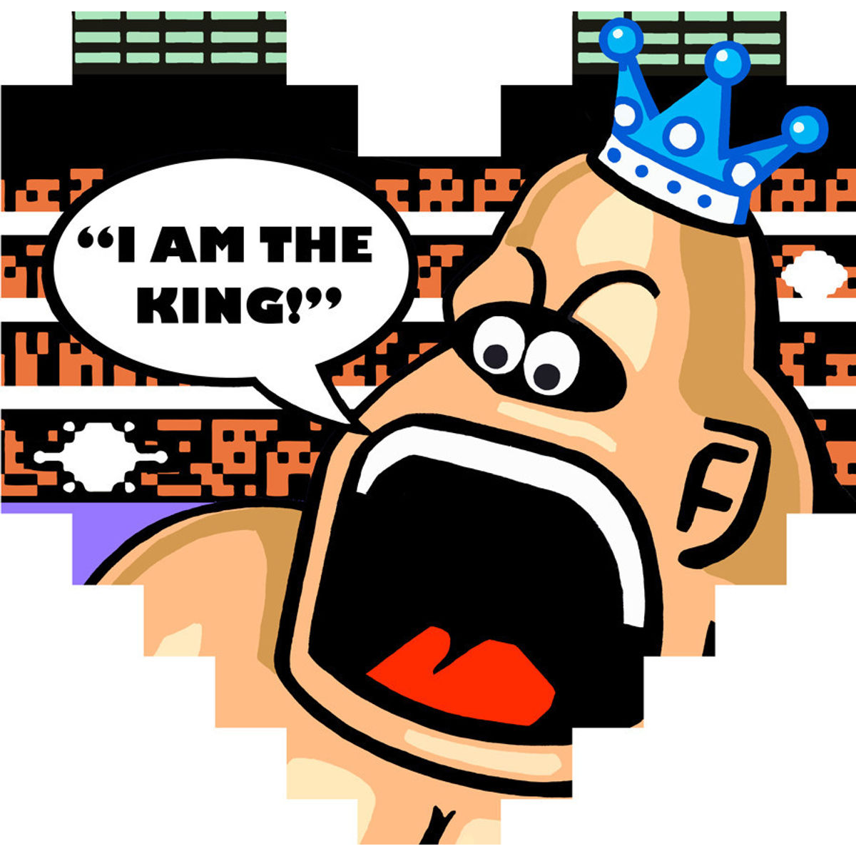 "I'm The King!" Wood Print