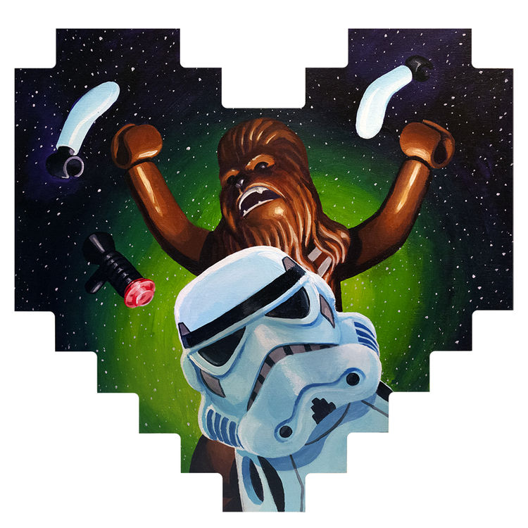 Disarming a Stormtrooper by ManlyArt (Jason Chalker)