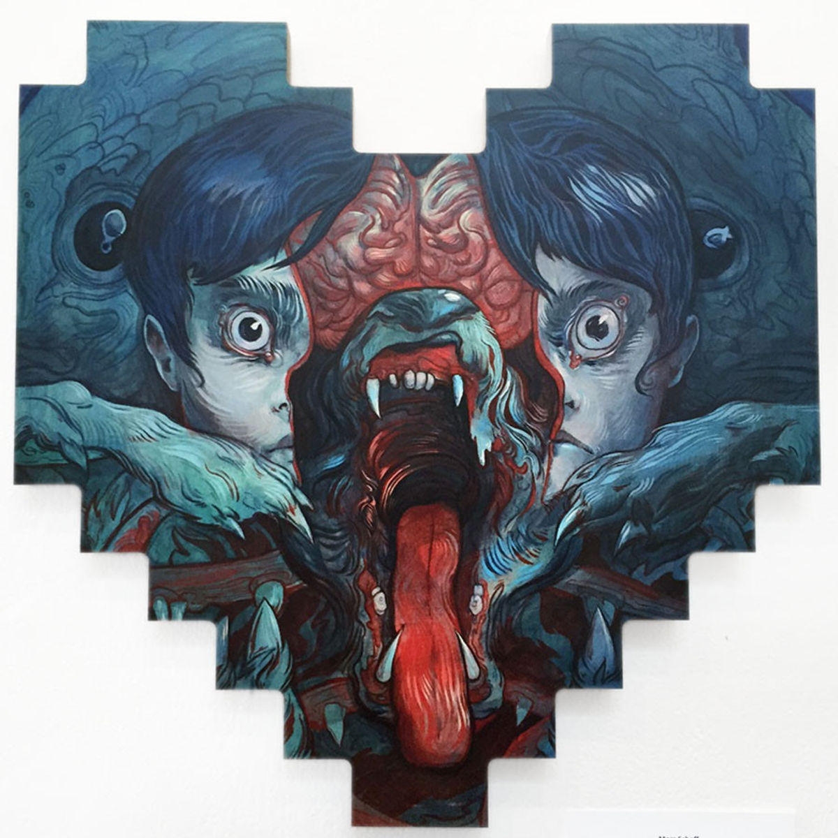 "Wolf Dream #11" Wood Print