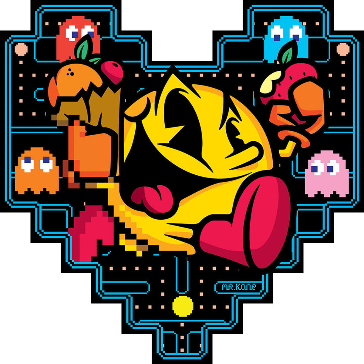 "Mr. PacMan" Wood Print