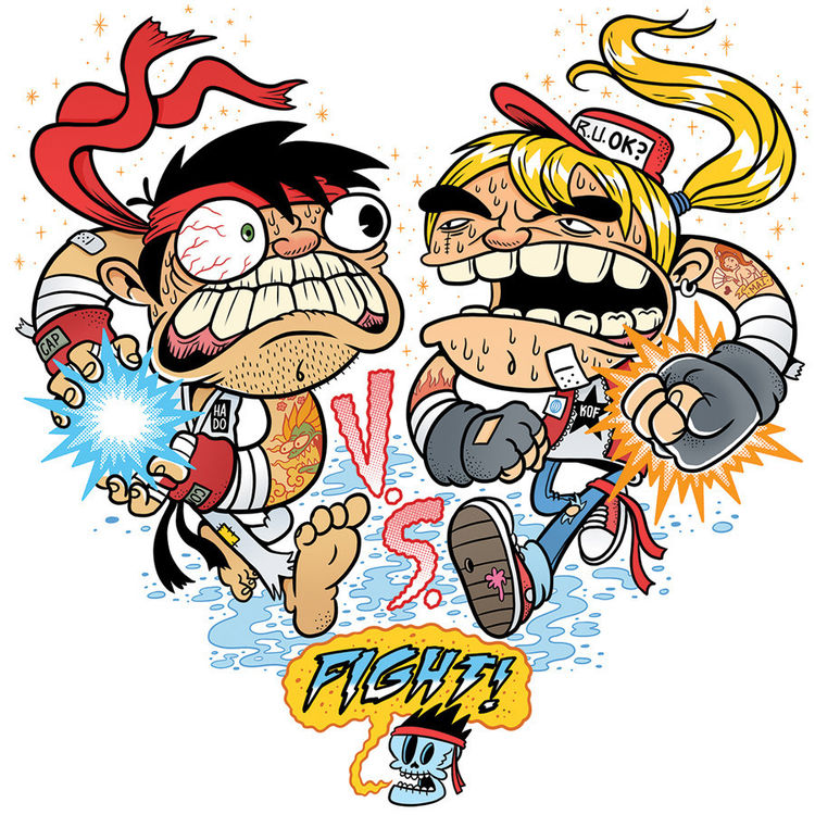 "Fight!" Wod Print by Paco Afro Monkey