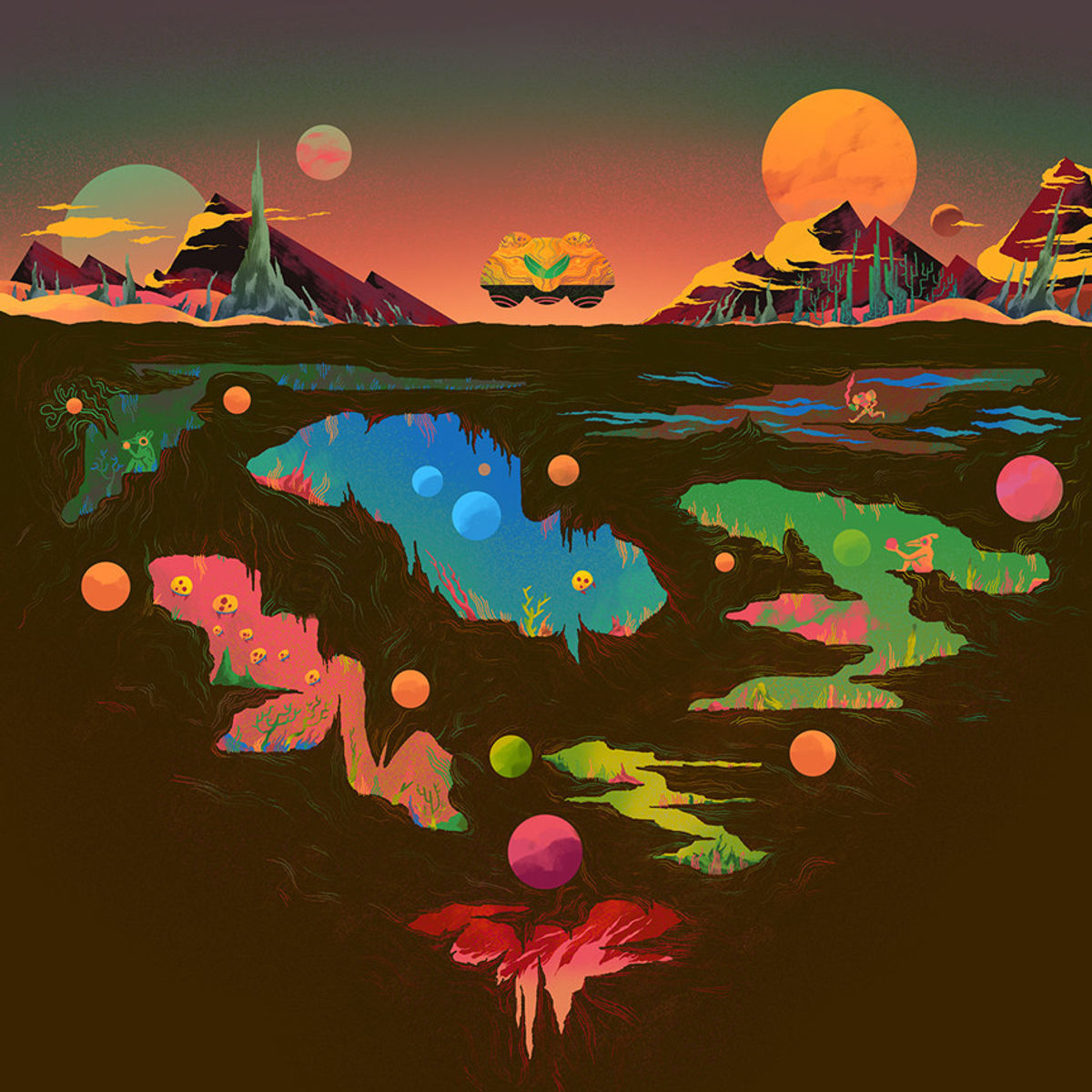 "Planet Zebes" Wood Print