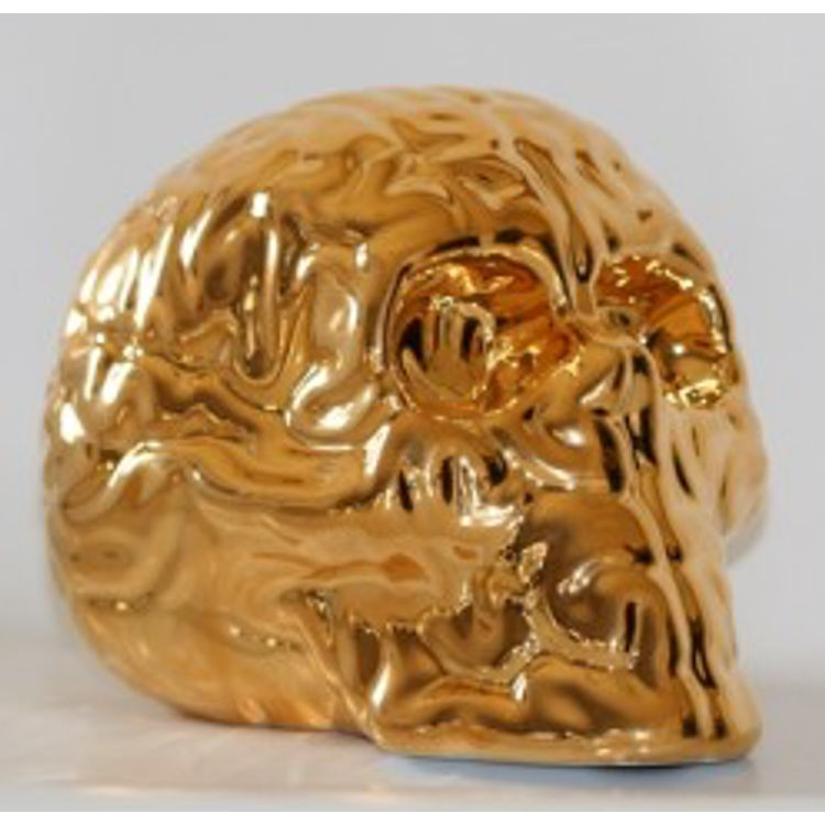 SKULL BRAIN - GOLD by Emilio Garcia